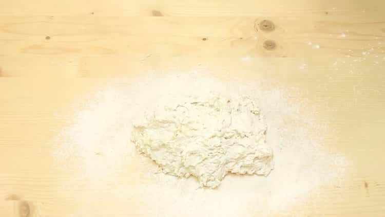 Sift flour to make dough