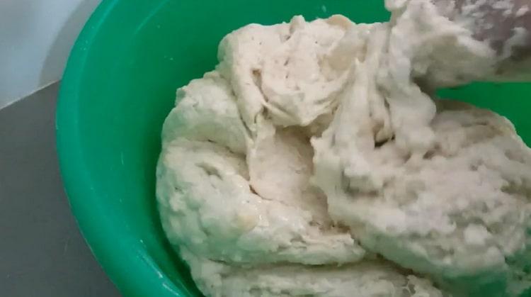 To make dumplings with potatoes, prepare the dough