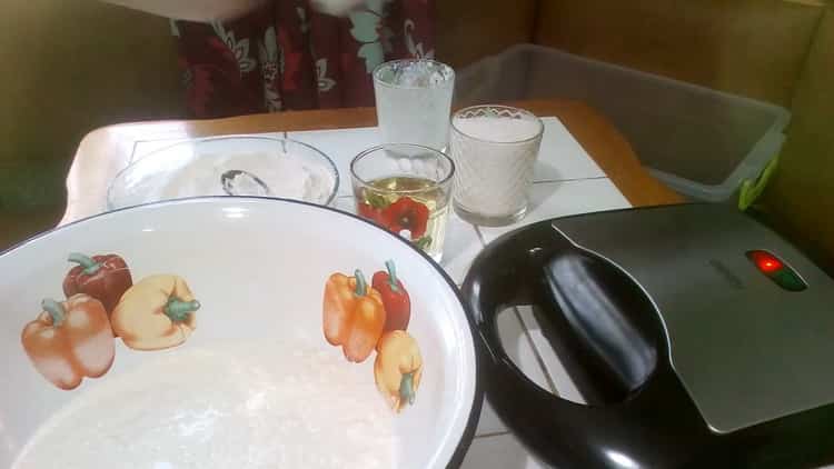 Cooking Viennese Wafers on Kefir