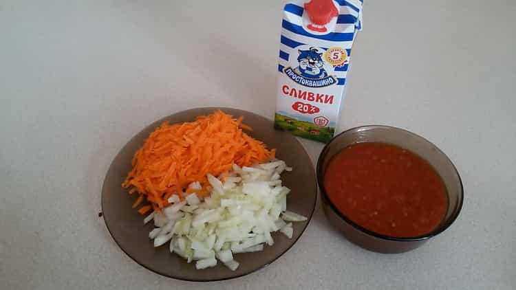 For cooking, prepare the ingredients