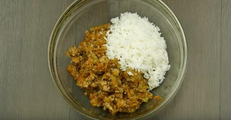 Stuffing mix with rice.