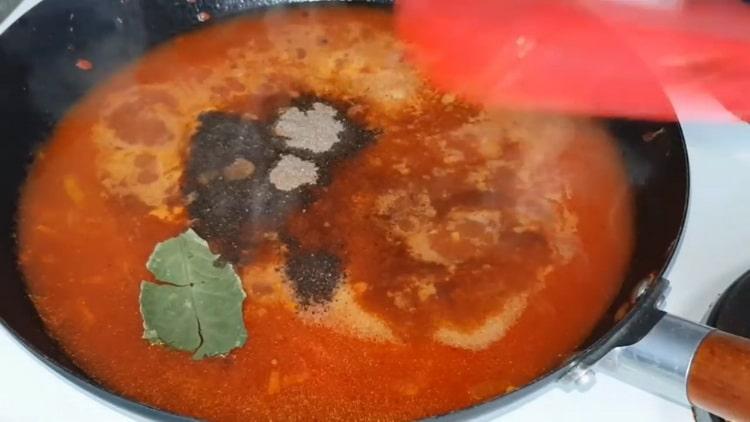 For spices, add spices