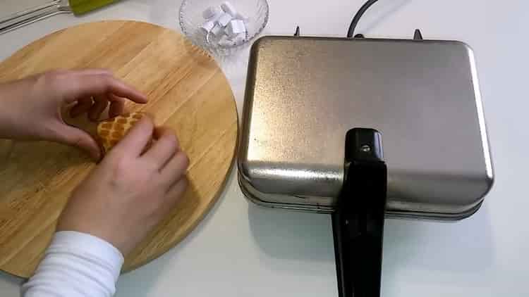 For homemade waffles, form a envelope