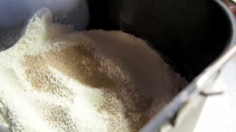 Add yeast to make the dough.