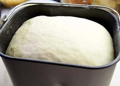 yeast dough in a bread maker