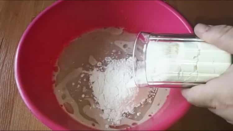 sift yeast dough like fluff