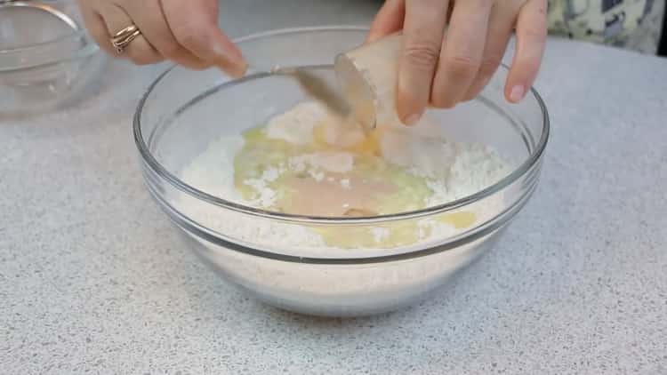 Add yeast to make the dough.
