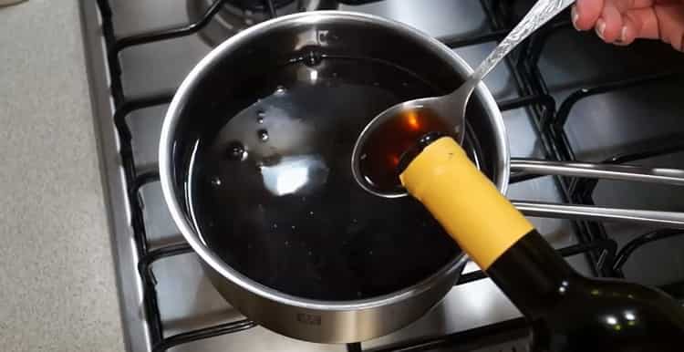 To make jelly, add wine