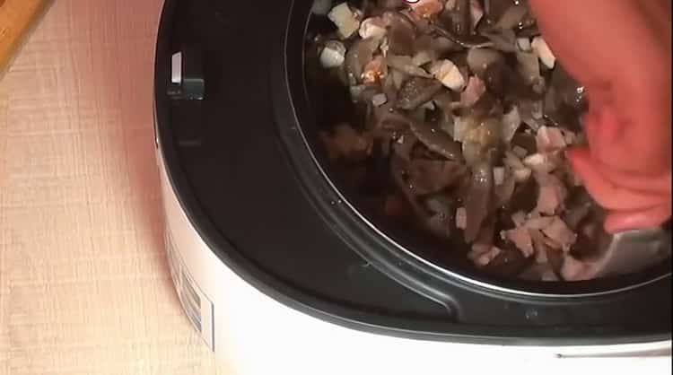 Mix the ingredients to make julienne