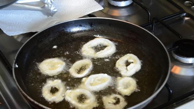 For cooking, heat oil