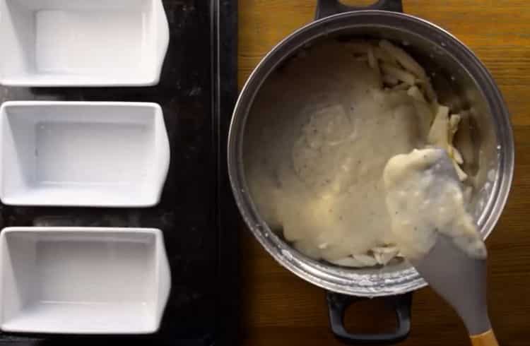 Mix the ingredients to prepare the meal.