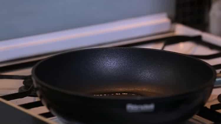 To cook, heat the pan