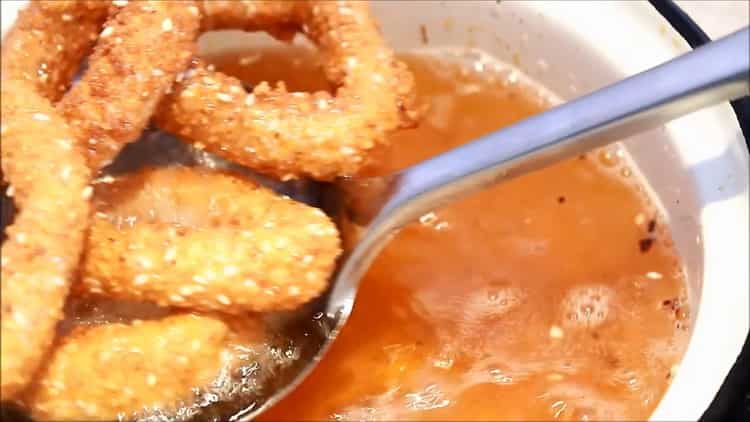 Squid rings on a step by step recipe with photos