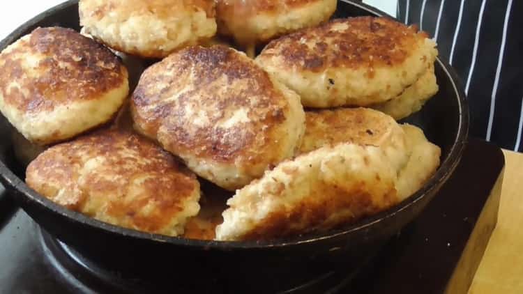 meatless squid cutlets are ready