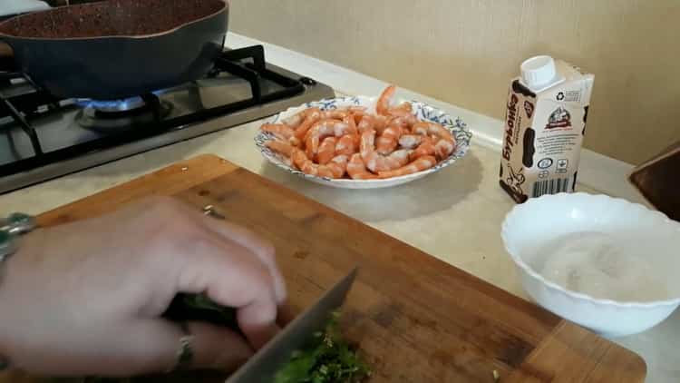 king prawns chop greens