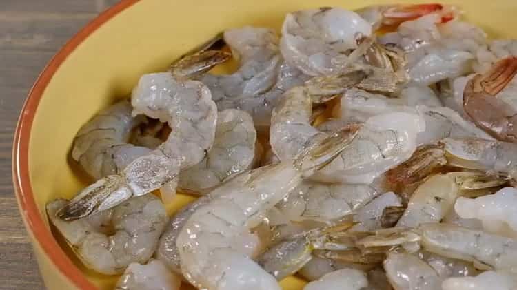 Cooking shrimp in the oven