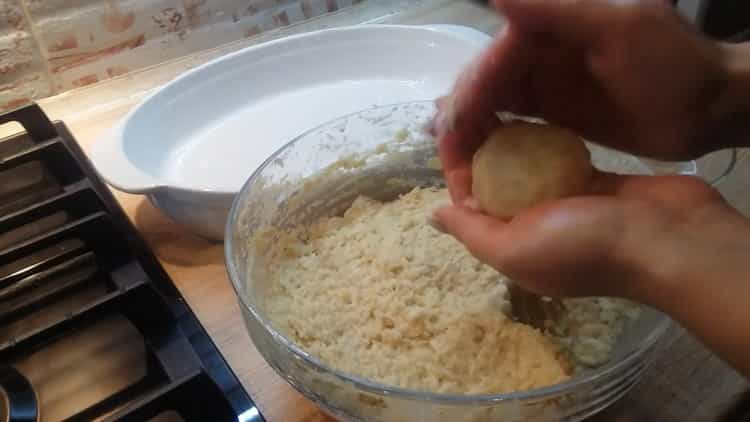 Form the product to make meatballs