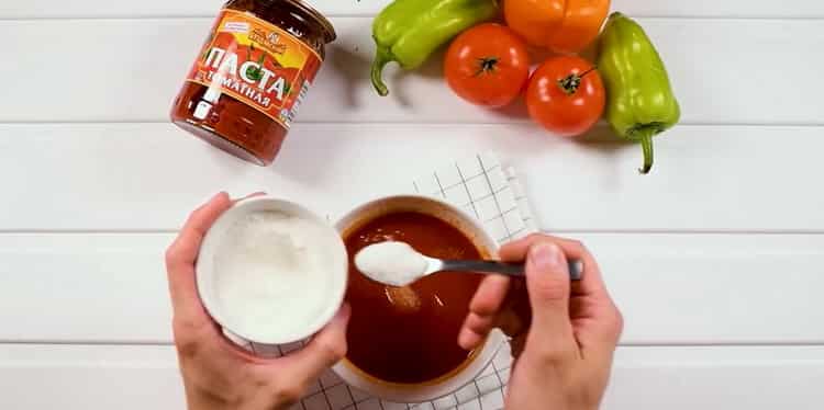 To mix lecho mix the ingredients