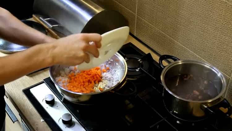 For cooking, chop carrots