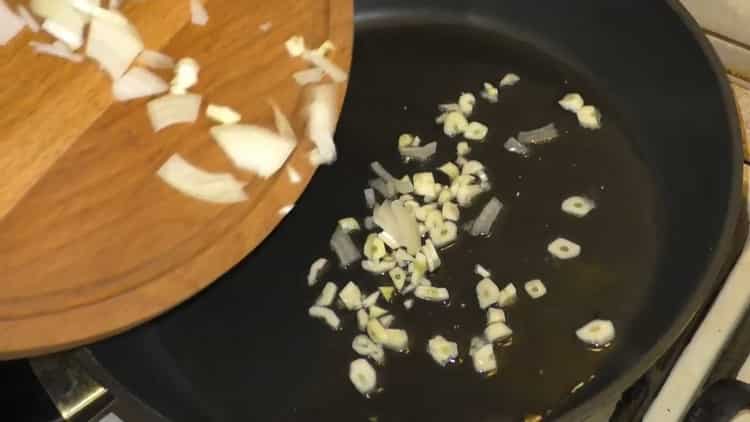 To cook pasta, prepare the ingredients