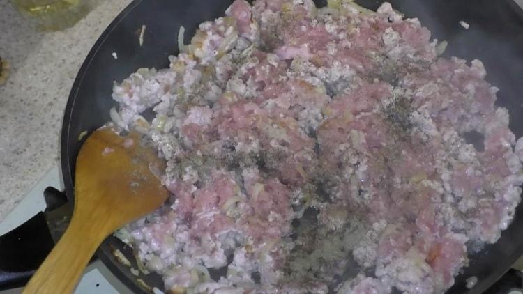 For the pasta mix the ingredients.