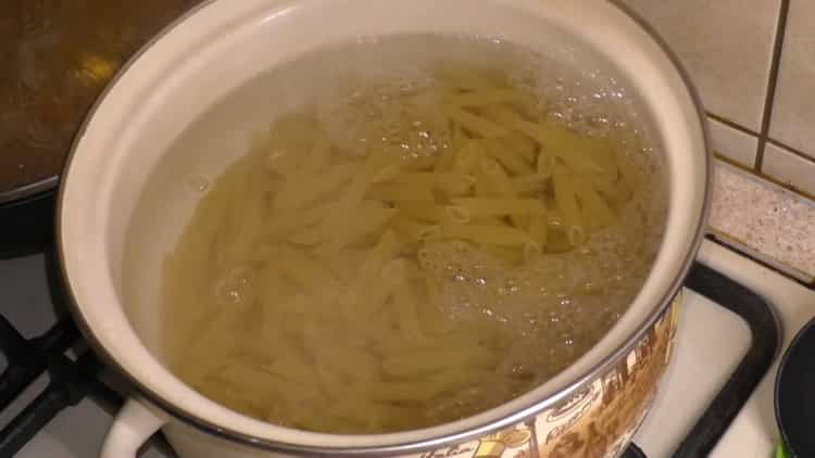 To cook pasta, bring pasta to readiness