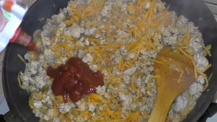 To make pasta, add tomato paste