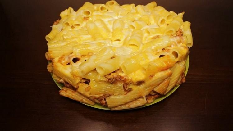 multicooked pasta with minced meat