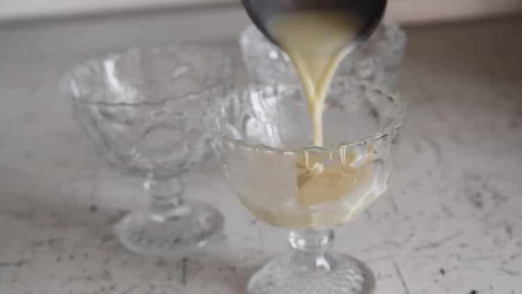 Pour the mixture into molds