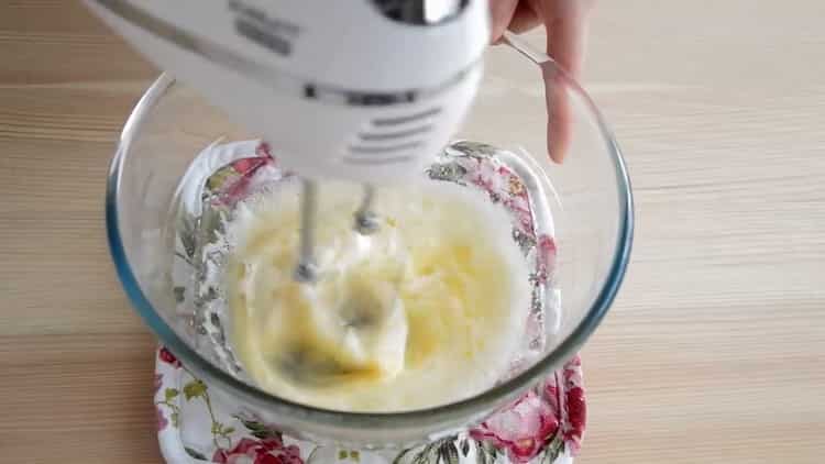 Prepare the ingredients for the cake.