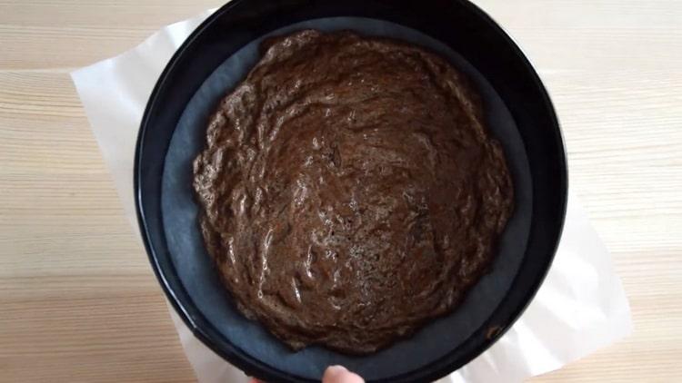 To make a cake, prepare a mold