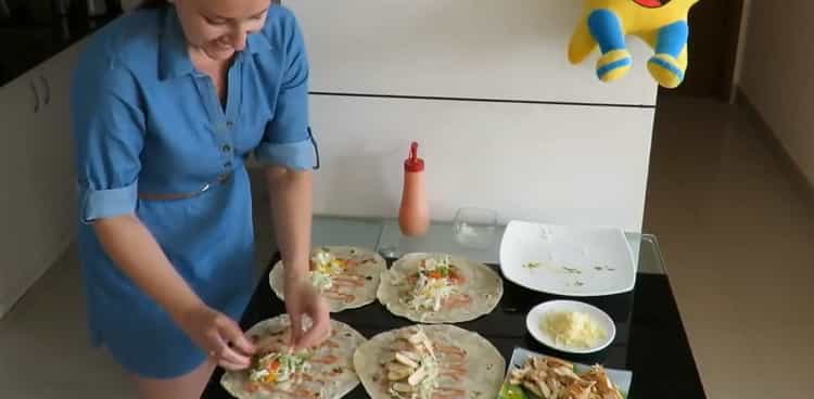 Shawarma filling: step by step recipe with photo