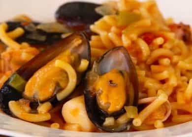 Seafood Cocktail Pasta - Secrets of Spanish Cuisine