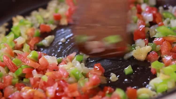 Mix the ingredients to make the paste.