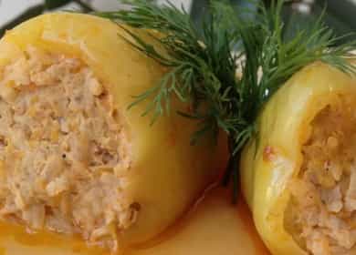 Homemade stuffed peppers with minced meat 🍲