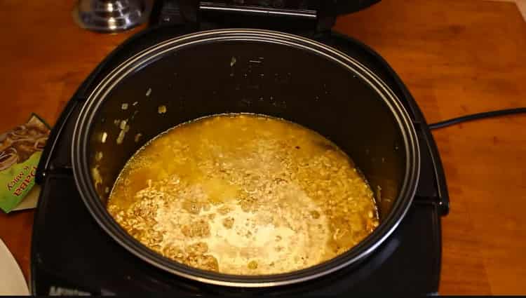 Add water to make pearl barley