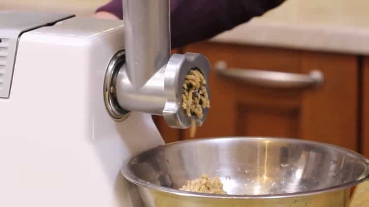 For cooking, skip through the meat grinder