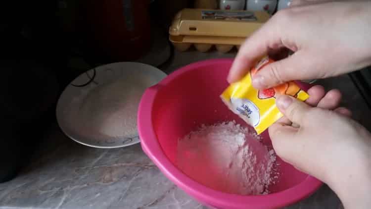 To prepare the waffles, prepare the ingredients