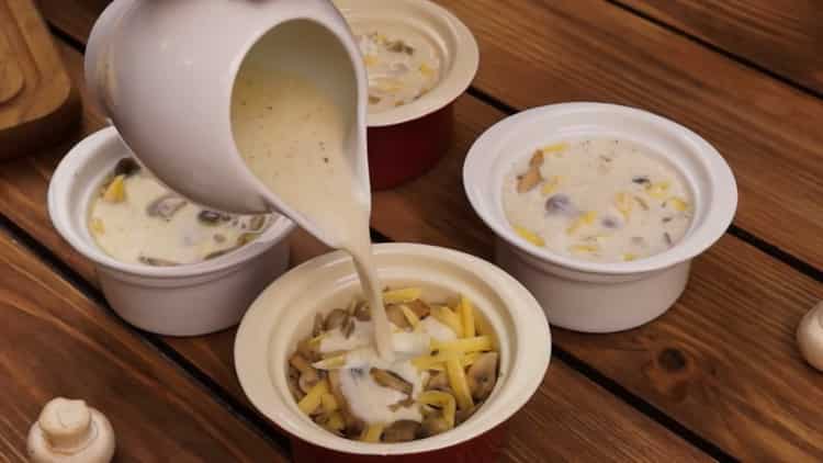 For the preparation of jclien. pour bechamel sauce