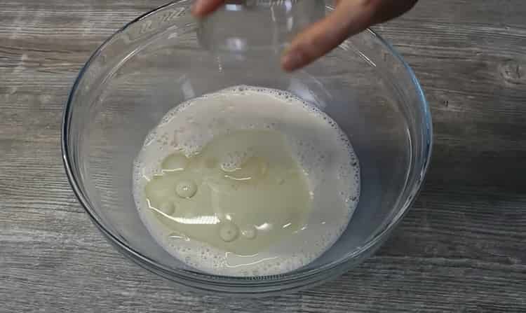 Add oil to make khachapuri