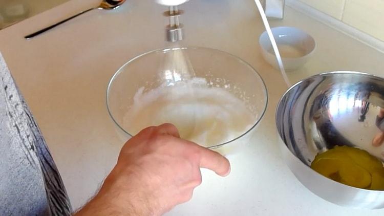 Beat whites to make a pudding.