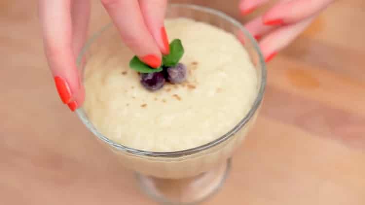 rice pudding is ready