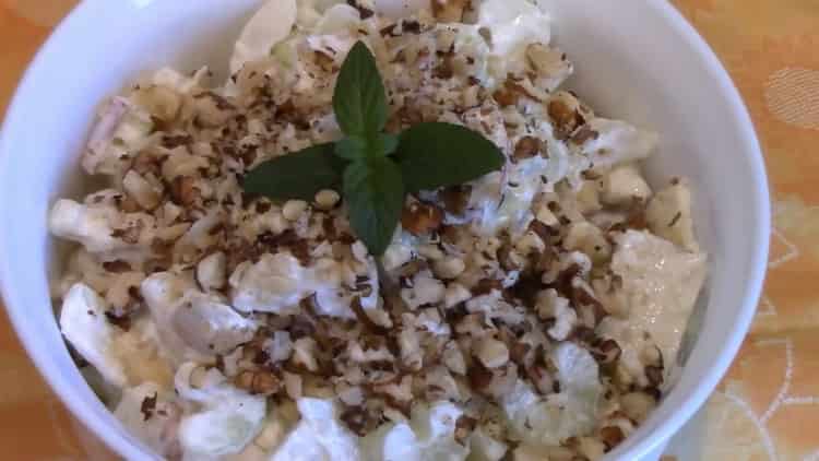 ready-made celery salad with apple