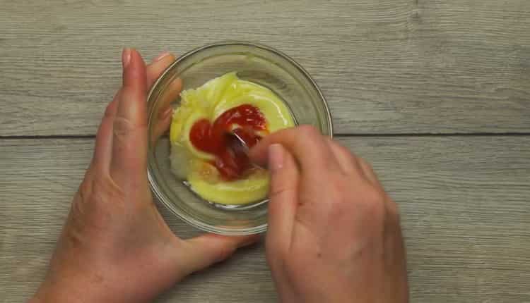 To prepare the salad, prepare the sauce