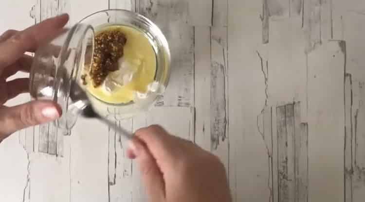 To make a salad, prepare a dressing