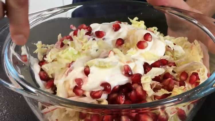 Delicious shrimp and pineapple salad
