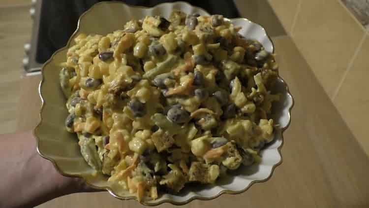 bean and corn salad ready