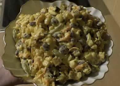 Bean and corn salad: a step by step recipe with photos