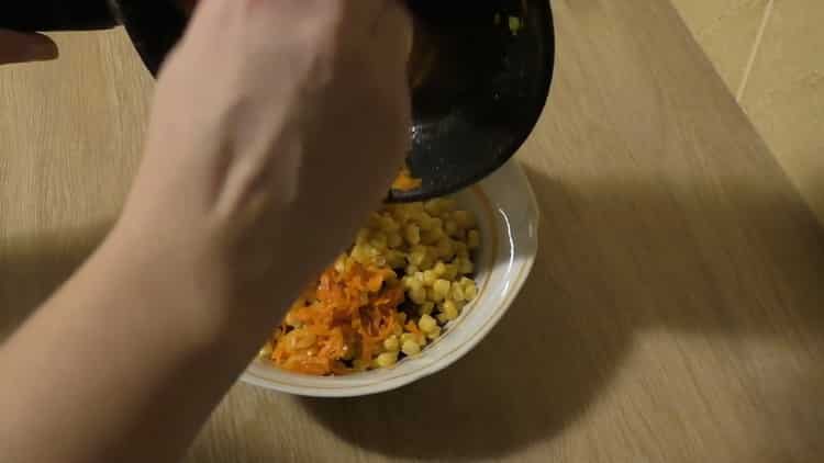 Combine the ingredients to make a salad