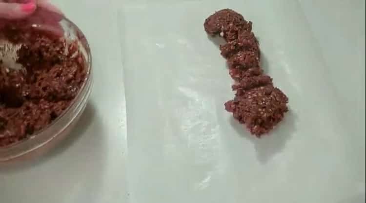 Form a product for cooking